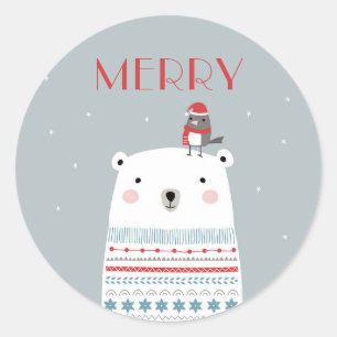 Polar Bear Wishes Stickers