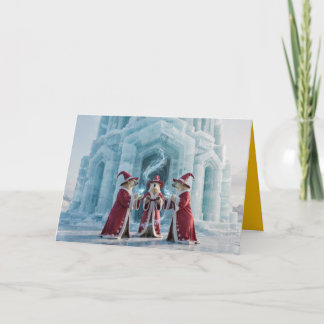 Polar Bear Witch Halloween Card