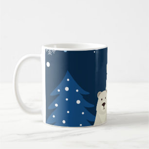 Polar Bear with 2 cubs on a coffee mug