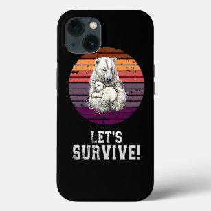 Polar bear with child polar bears animal rights ac Case-Mate iPhone case