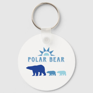 Polar Bear with Sun Key Ring