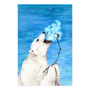 Polar Bear with Toasted Marshmallow Photo Print