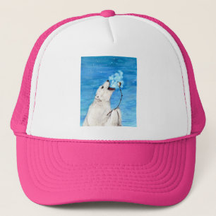 Polar Bear with Toasted Marshmallow Trucker Hat