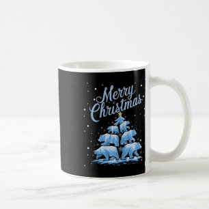 Polar Bear Xmas Tree Bears Christmas Tree Merry Ch Coffee Mug