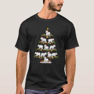 Polar Bear Xmas Tree Lighting Santa Polar Bear Chr T-Shirt