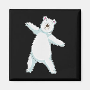 Polar Bear Yoga Fitness Gymnastics  Magnet