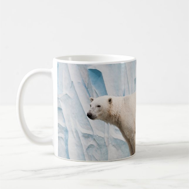 Polar Bear: Zoo Habitat Glimpse Coffee Mug (Left)