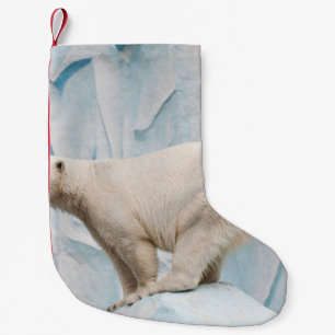 Polar Bear: Zoo Habitat Glimpse Small Christmas Stocking