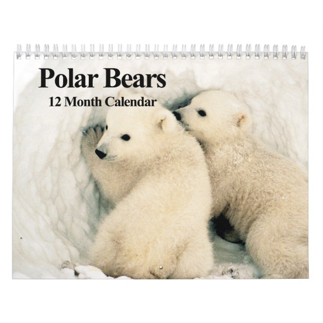 Polar Bears - 12 Month Calendar (Cover)