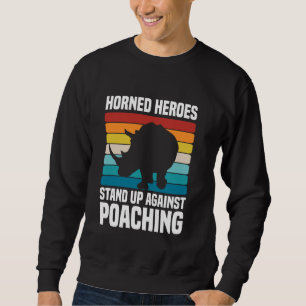 Polar Bears Animal Rehabilitation Wildlife Rhino Sweatshirt