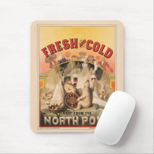 Polar Bears Are Enjoying Mugs Of Lager Beer Mouse Mat