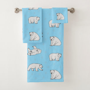 Polar Bears Bath Towel Set