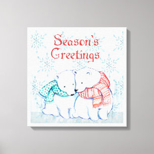 Polar Bears Canvas Print