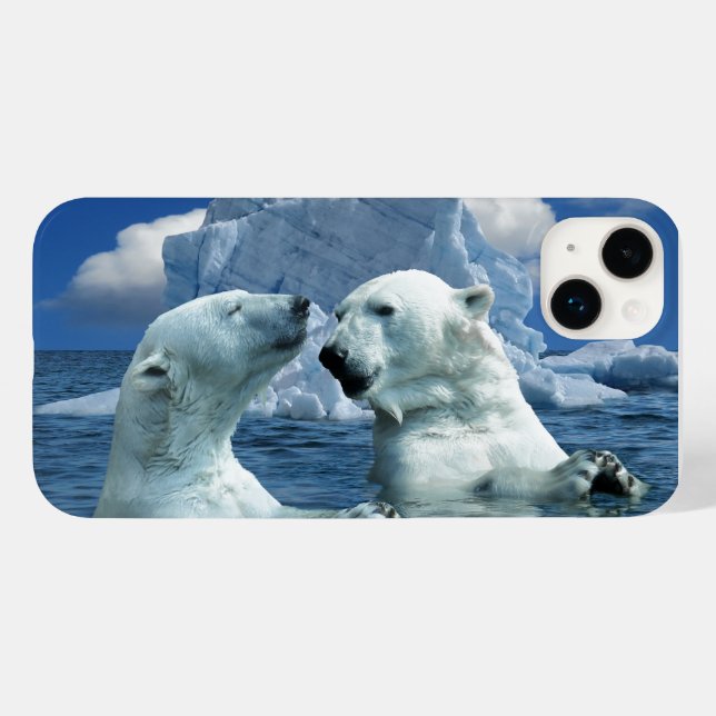 POLAR BEARS  Case-Mate iPhone 14 Case-Mate iPhone Case (Back (Horizontal))
