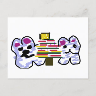 Polar bears Christmas  Postcard