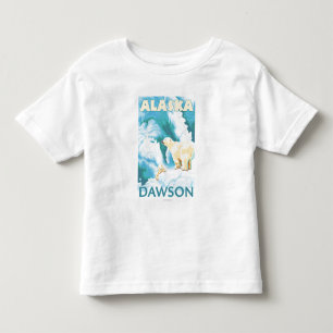 Polar Bears & Cub - Dawson, Alaska Toddler T-Shirt