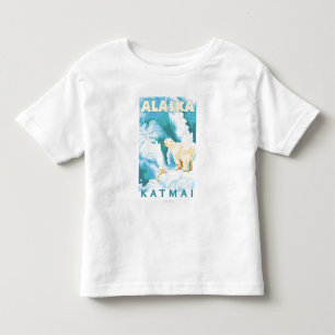 Polar Bears & Cub - Katmai, Alaska Toddler T-Shirt