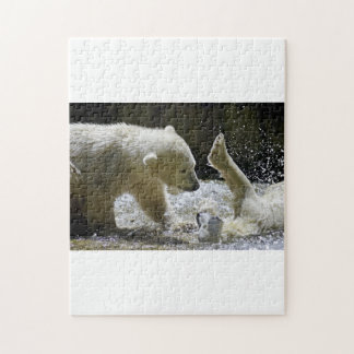 POLAR BEARS CUDDLE JIGSAW PUZZLE
