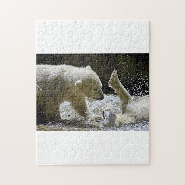 POLAR BEARS CUDDLE JIGSAW PUZZLE (Vertical)