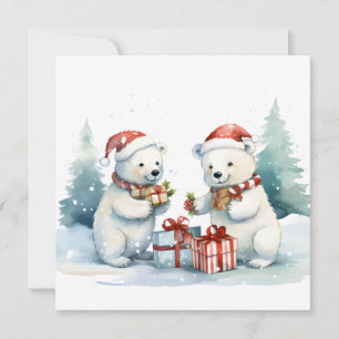 Polar Bears Greeting Card