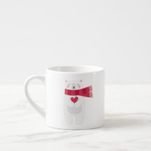 Polar Bear's Heart Christmas mug