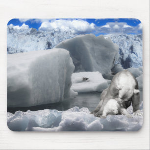 Polar bears mouse mat