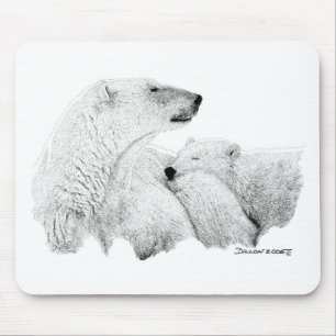 Polar Bears Mouse Mat