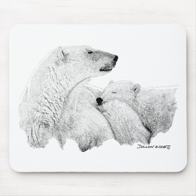 Polar Bears Mouse Mat (Front)