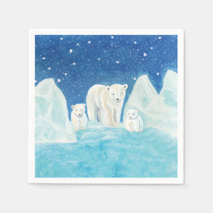 Polar Bears  Napkin