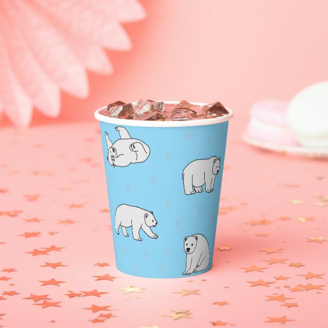Polar Bears Paper Cups (Insitu)