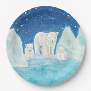 Polar Bears   Paper Plate