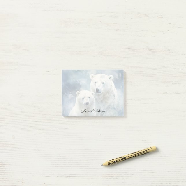 Polar Bears Post-it Notes (On Desk)