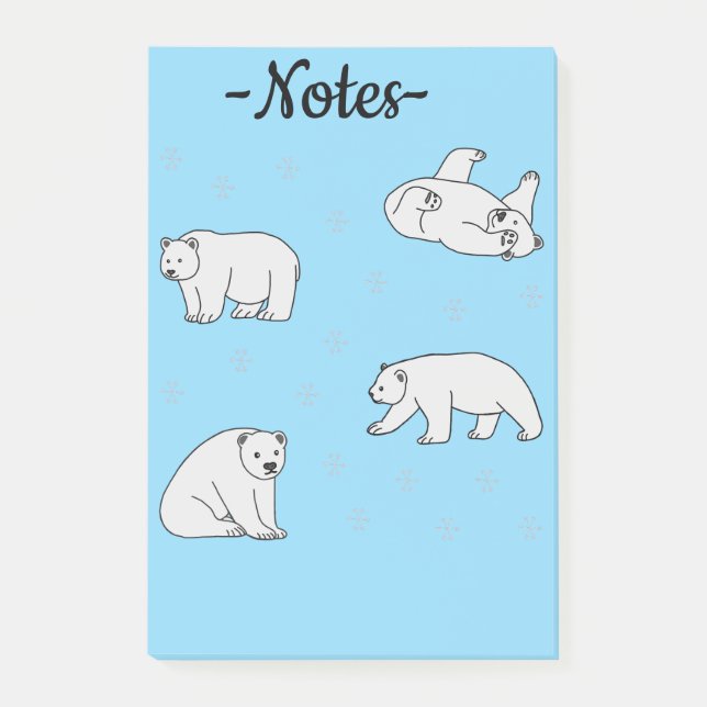 Polar Bears Post-it Notes (Front)