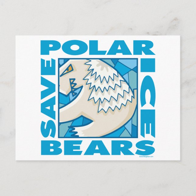 Polar Bears Postcard (Front)