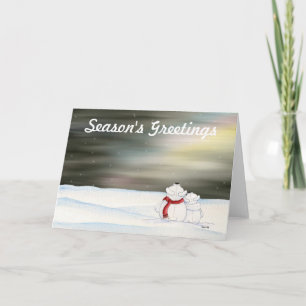 Polar Bears Season's GreetingsCard Holiday Card
