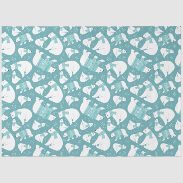 Polar Bears Tissue Paper (Front)