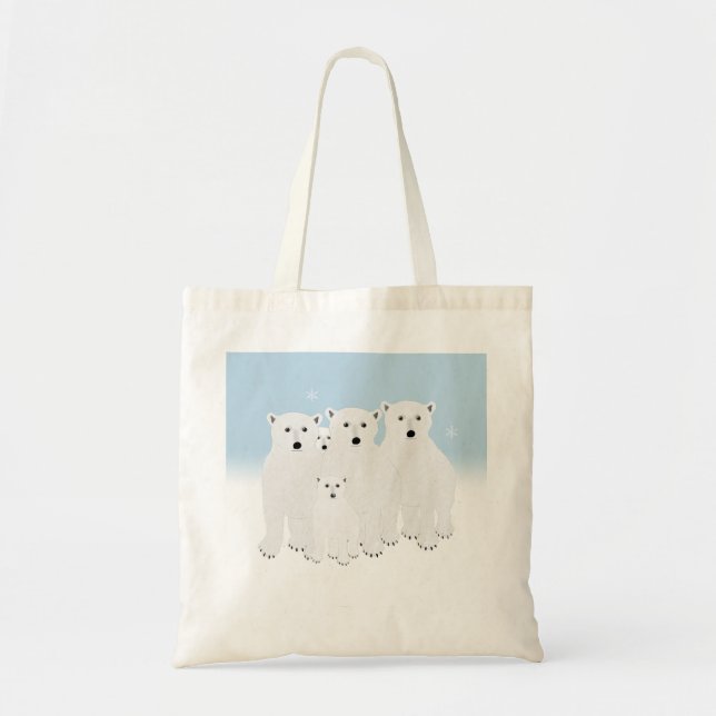 Polar Bears Tote Bag (Front)