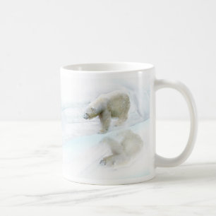 Polar bears walk to freedom coffee mug