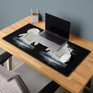Polar Bears Wildlife Zoo Animal Lover Zookeeper Na Desk Mat