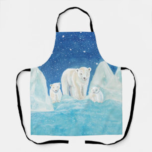 Polar Bears & Winter Landscape Apron