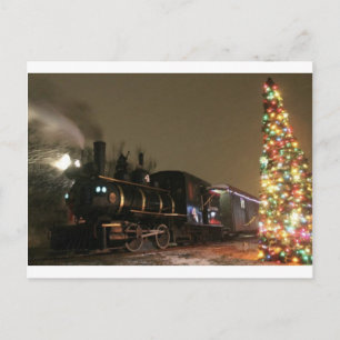 polar christmas express postcard