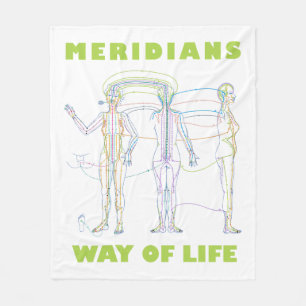 Polar cover Acupuncture Way of Life Fleece Blanket