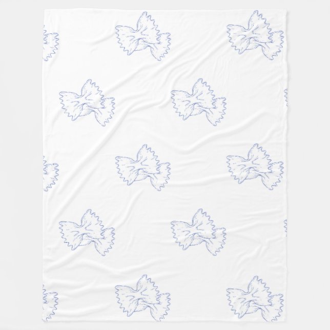 Polar Cover - Pasta Lover - Farfalle Fleece Blanket (Front)