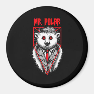 Polar Design A Funny Polar Bear Animal Lover Magnet