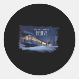 Polar Express Believe Classic Round Sticker
