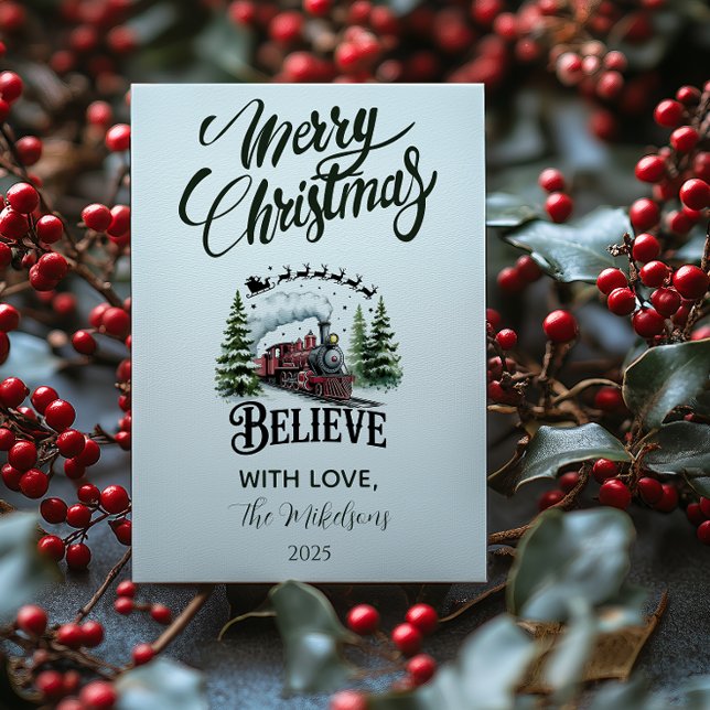 Polar Express Christmas Holiday Card (Creator Uploaded)