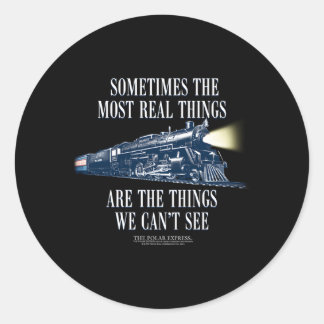 Polar Express Train Classic Round Sticker