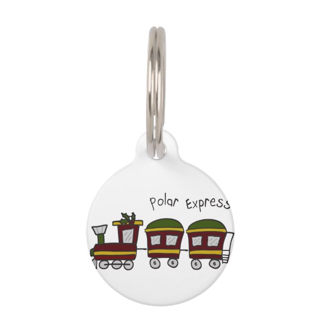 Polar Express Train Pet Tag (Front)