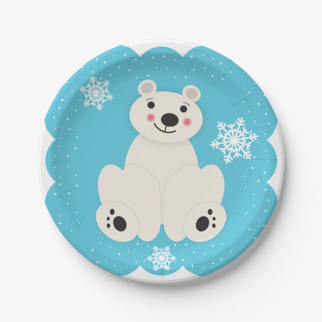 Polar Friend Paper Plate (Front)