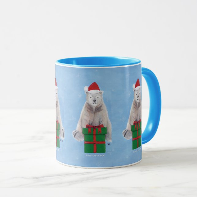 Polar Holiday - KidsArt for CHOC Mug (Front Right)